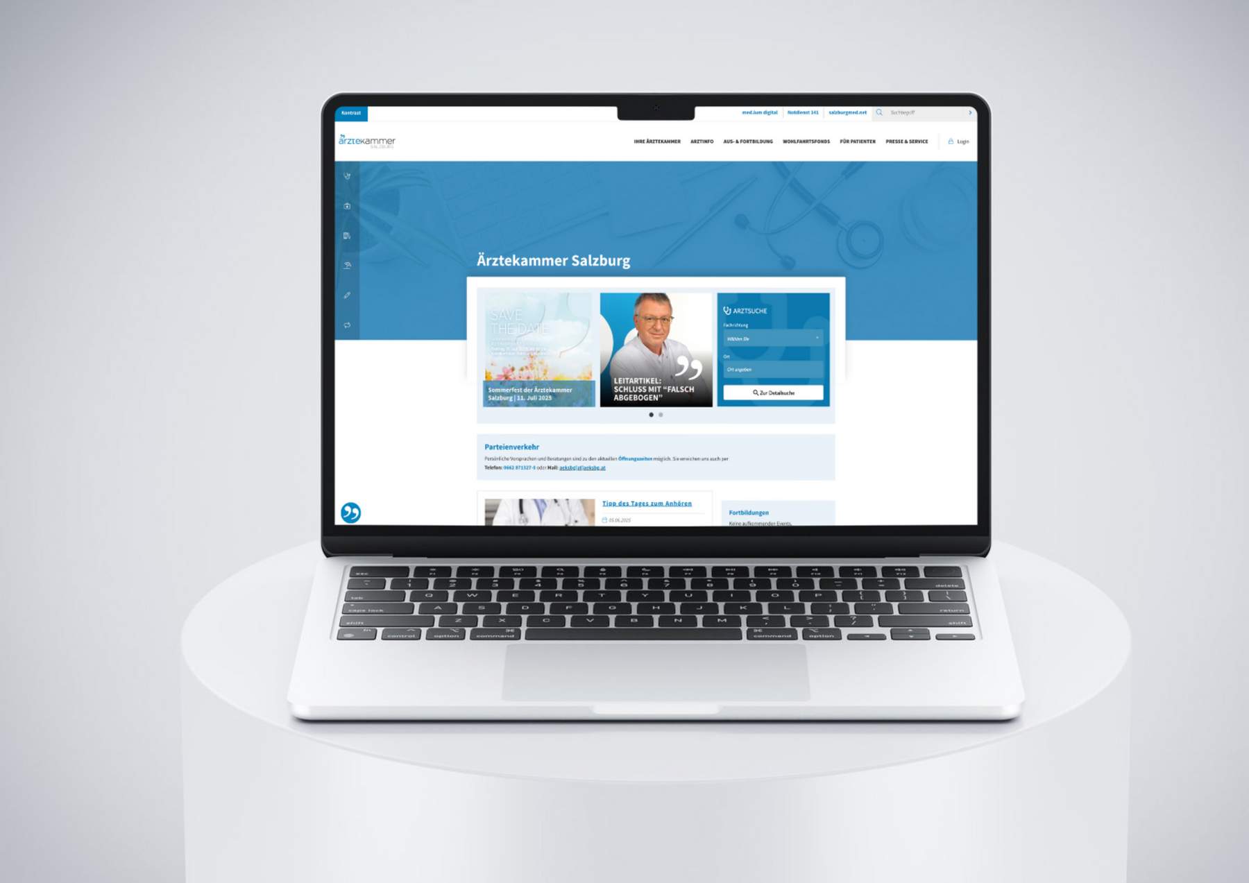 Ärztekammer für Salzburg / TYOP3 Website Ärztekammer für Salzburg / TYOP3 Website