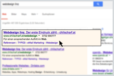 Google AdWords Anzeige Mit AdWords stehen Ihre Anzeigen ganz oben in den Suchergebnislisten.